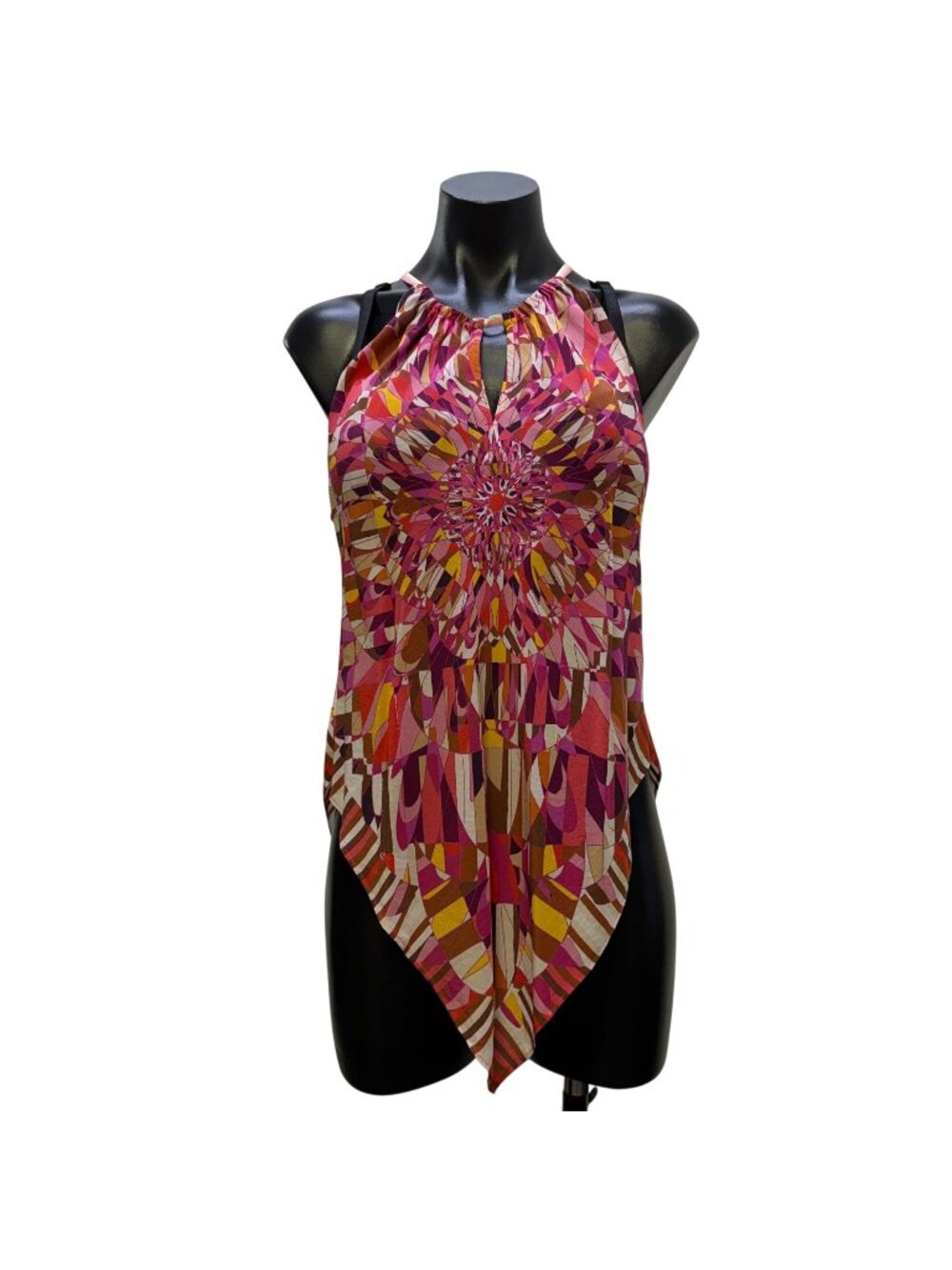 Robert GrahamPink Multi Halter Top Blouse L